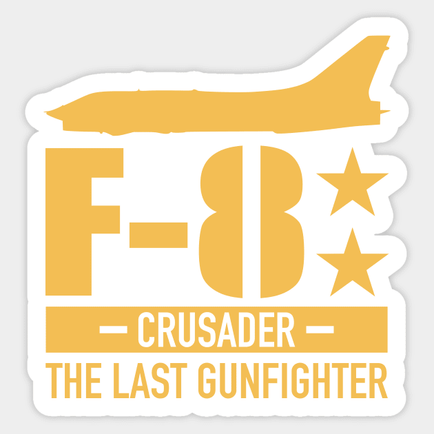 F-8 Crusader Sticker by Firemission45